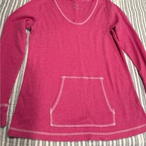 Women's Pink Long Sleeve Jersey/Thermal Top